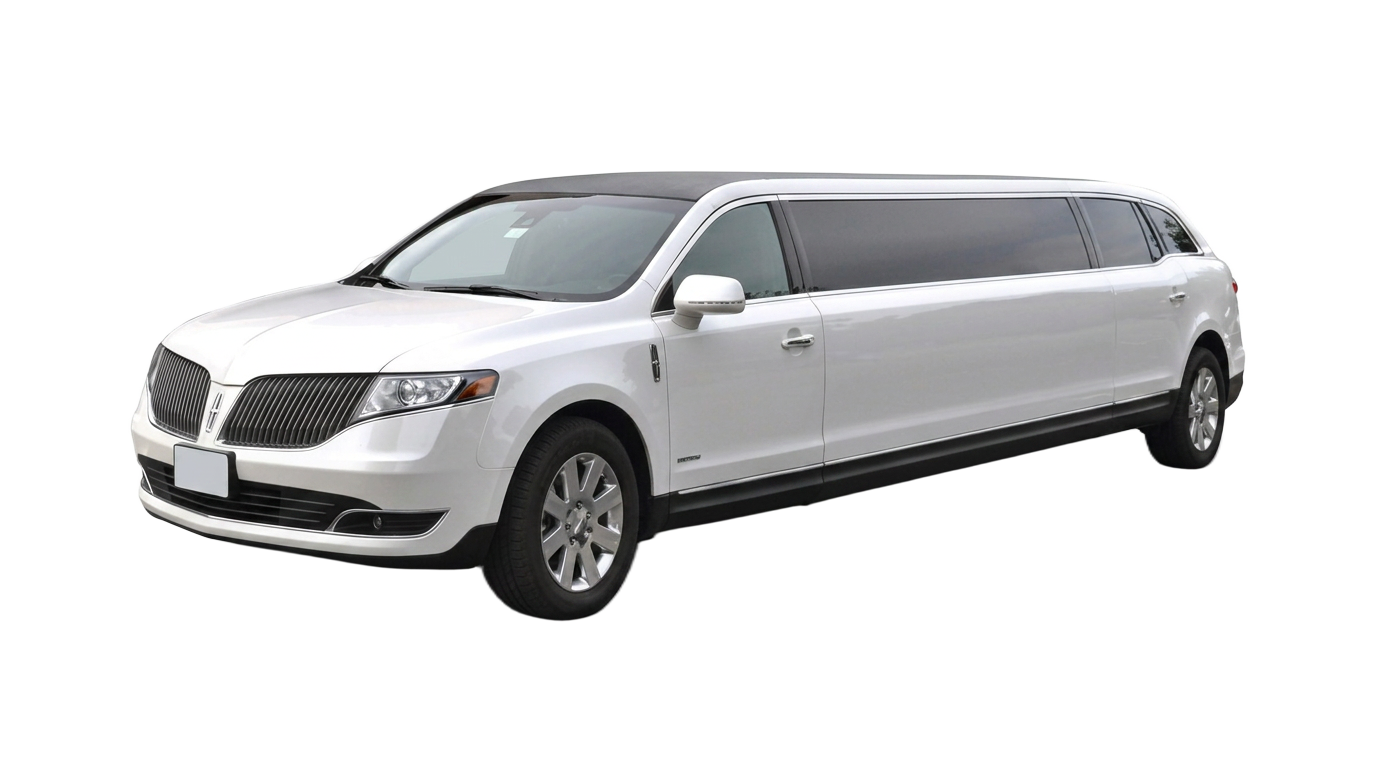 White Lincoln MKT stretch limousine